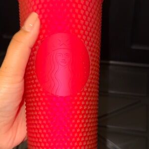 Starbucks Red Textured Tumbler